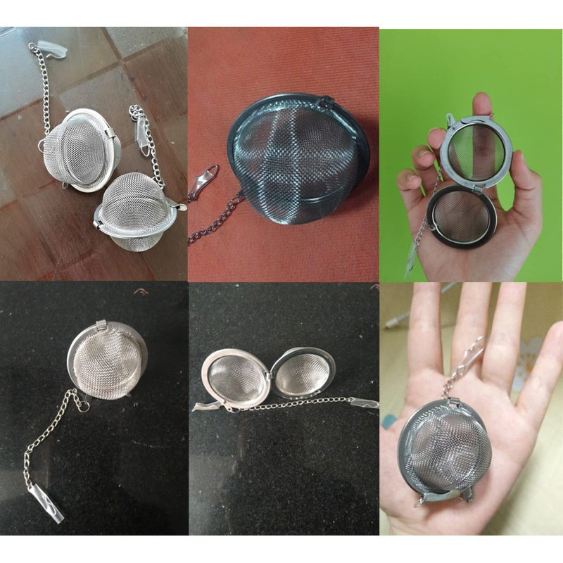 oxt 3PCS Premium Tea Infusers  Loose Leaf Tea  Upgraded Tea Strainers and Tea Balls for Flavoring Herbal Spices and Seasonings - Image 5